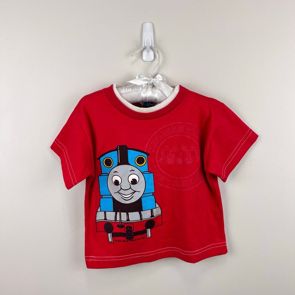 Vintage Thomas the Tank Engine Short Sleeve Red T-Shirt Toddler